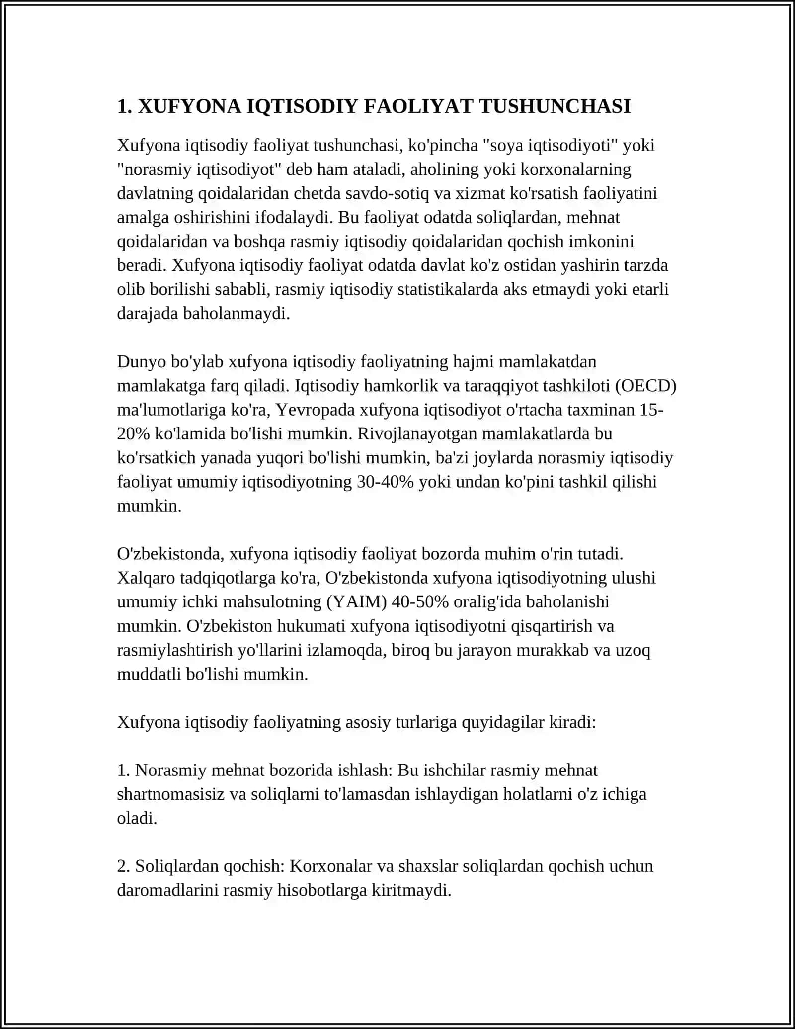 XUFYONA IQTISODIY FAOLIYAT VUJUDGA KELISH SABABLARI VA RIVOJLANISH OMILLARI 3