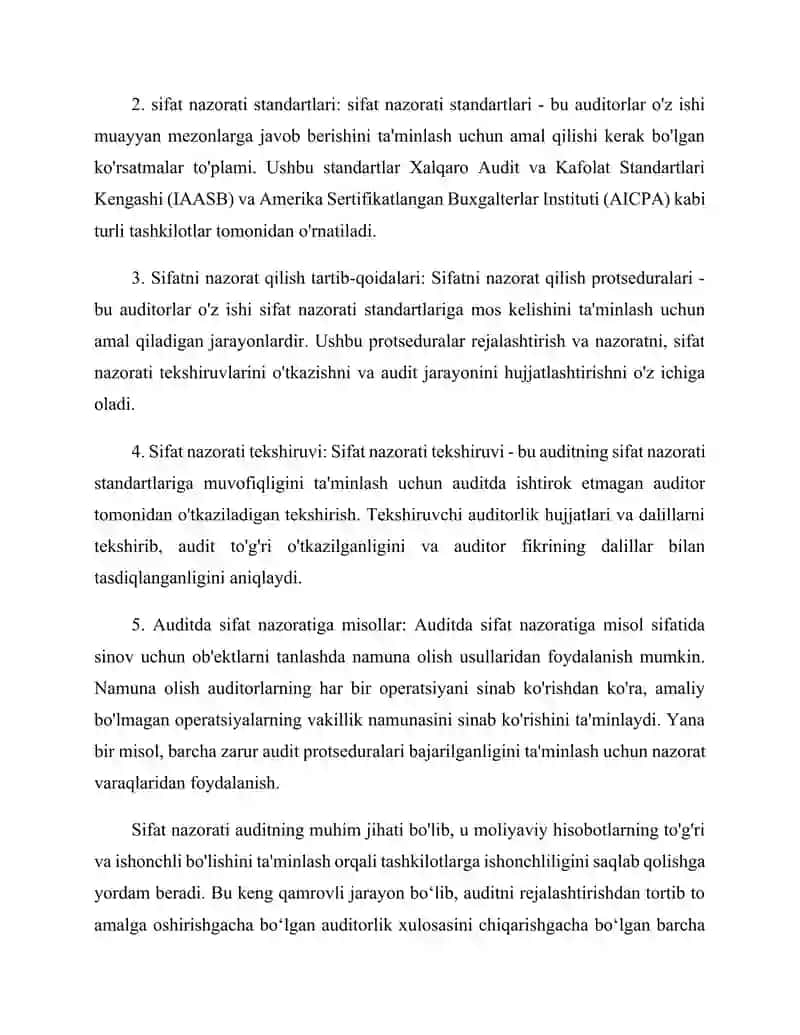 Auditor ishining sifatini nazorat qilish 3