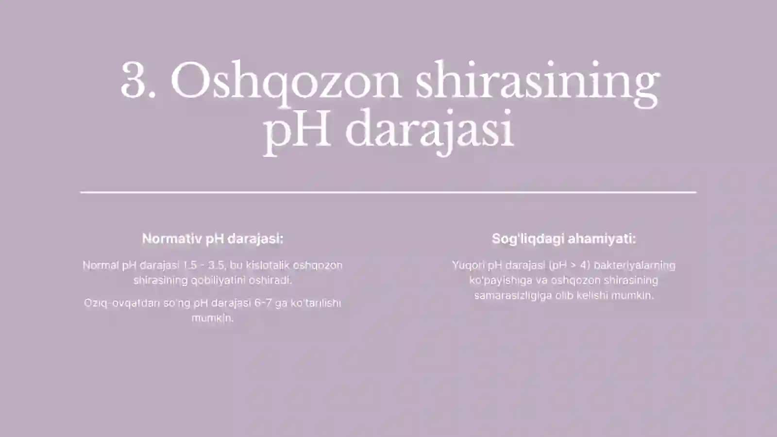 Oshqozon shirasi 3