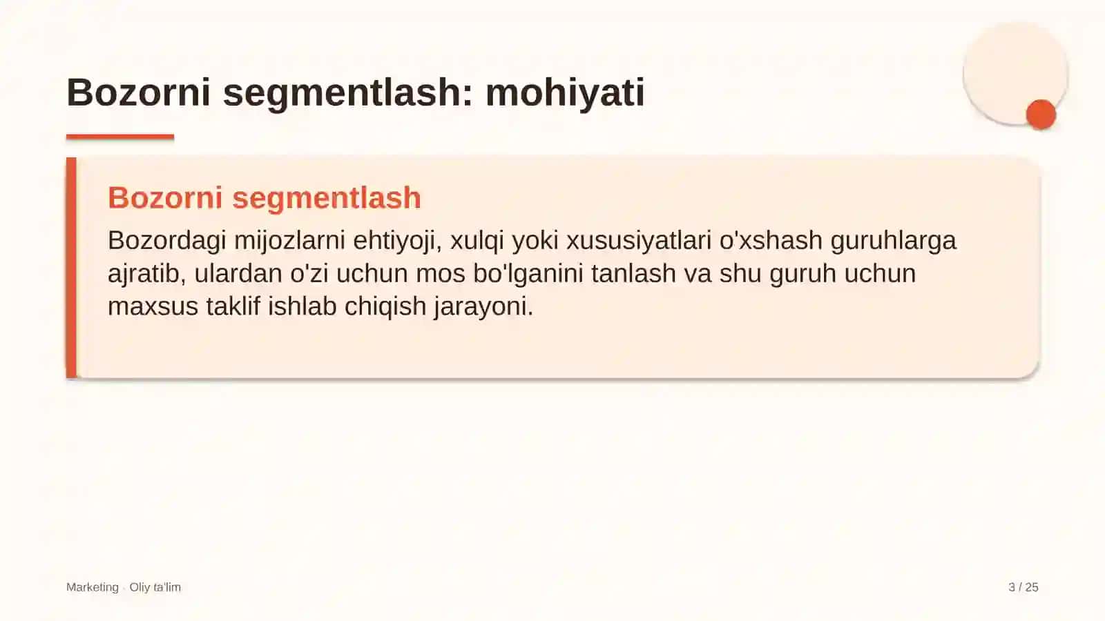 To'lov tashkilotlarida bozorni segmentlash 3