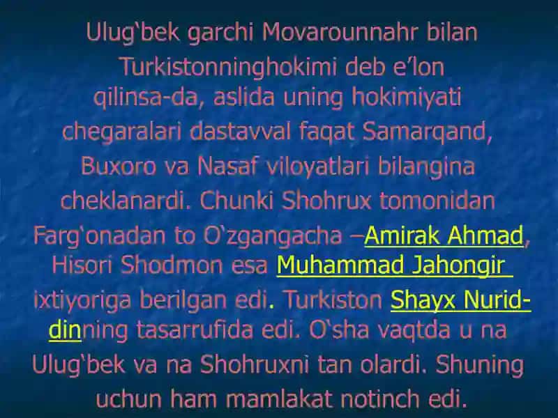 Ulugʻbek Hukumronligi 3