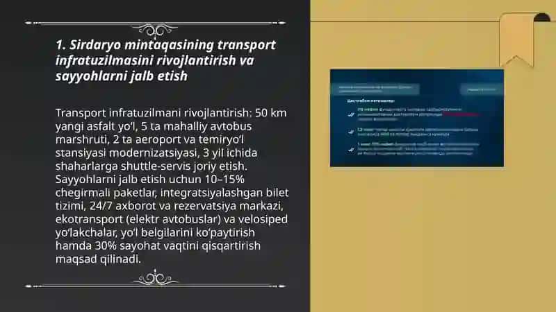 Sirdaryo mintaqasining sayyohlik salohiyatini oshirish 3