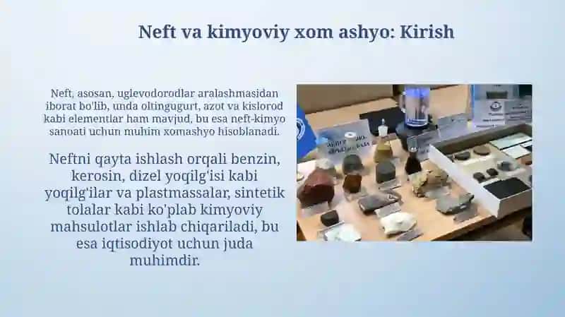 Neft va fosforitlar: tarkibi, qayta ishlash va qo'llanilishi 3