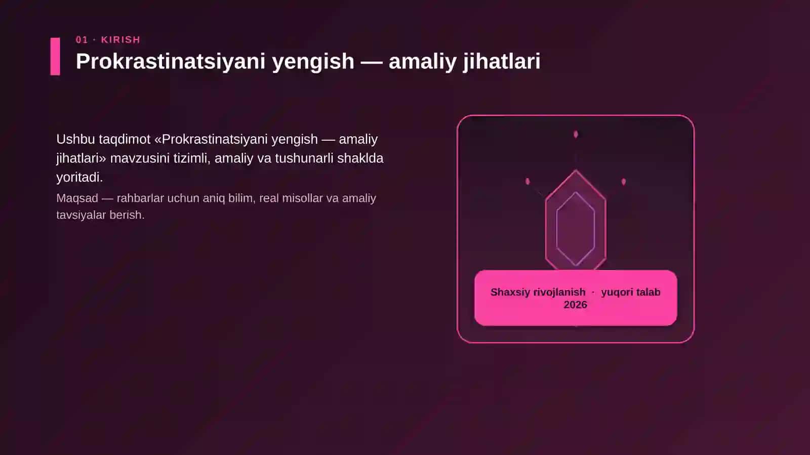 Prokrastinatsiyani yengish — amaliy jihatlari 3