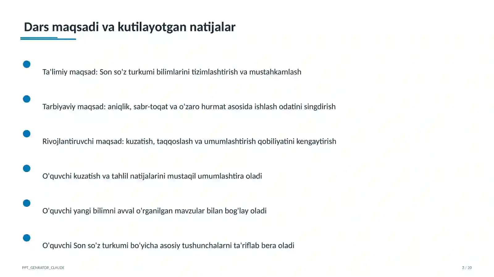 Son so'z turkumi (4-sinf) 3