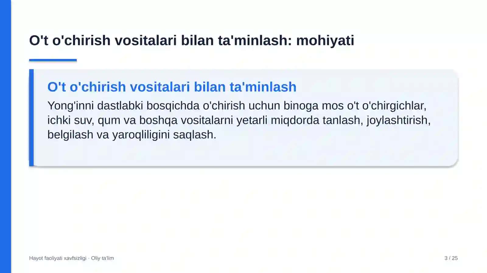 neft mahsulotlarini tashishda o't o'chirish vositalari bilan ta'minlash 8731 3