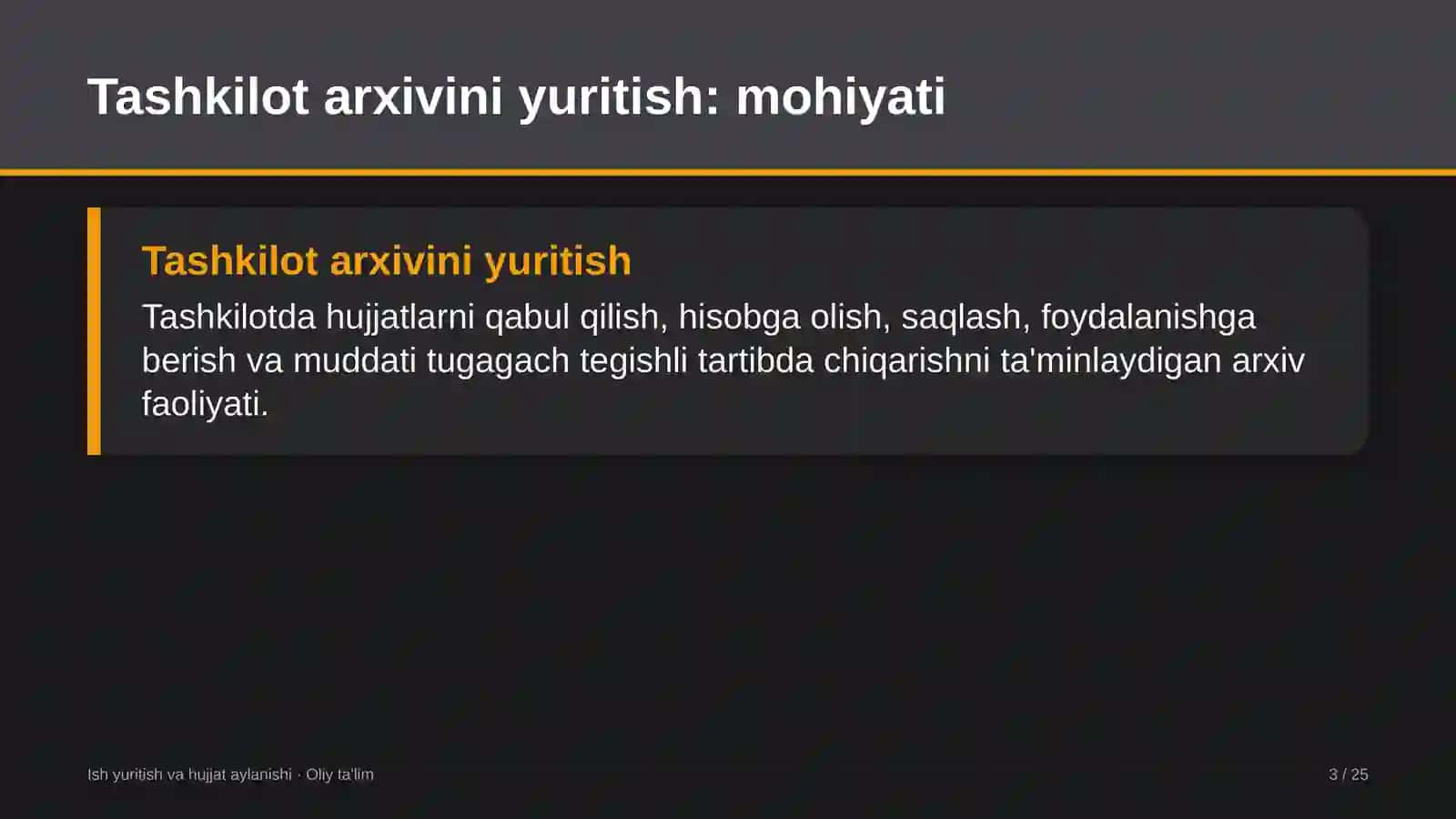 Kinostudiyalarda tashkilot arxivini yuritish 3