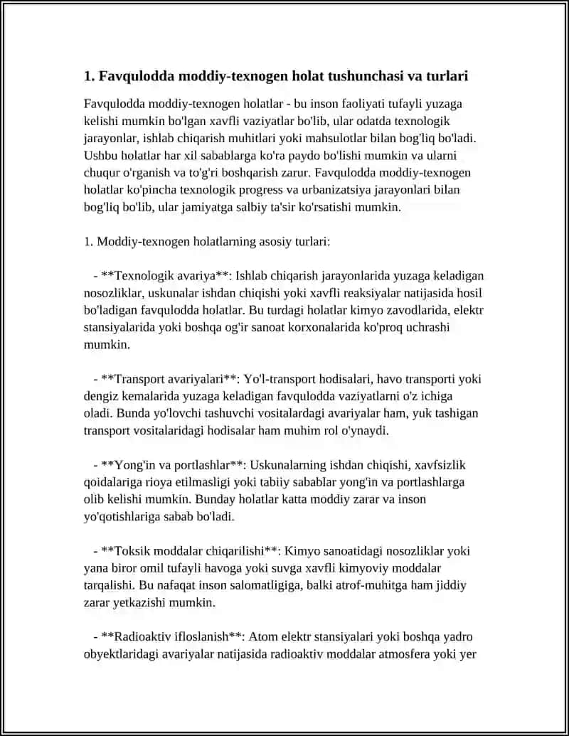 Favqulodda Modda Texnogen Xolatların Har bir Davrda Faoliyat Xususiyatı 3