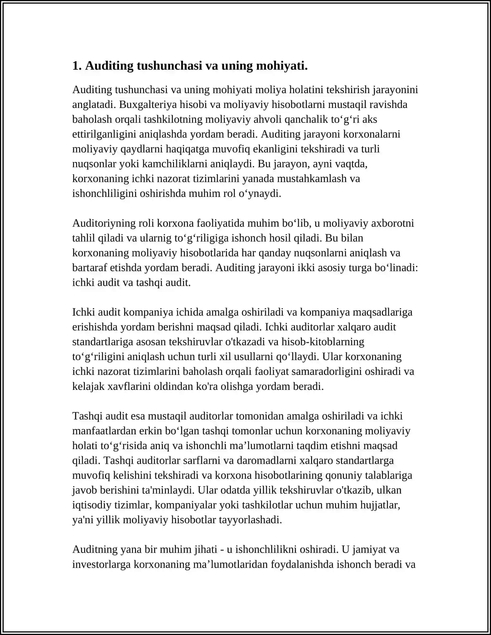 AUDITNING MOHIYATI VA RIVOJLANISH TARIXI 3