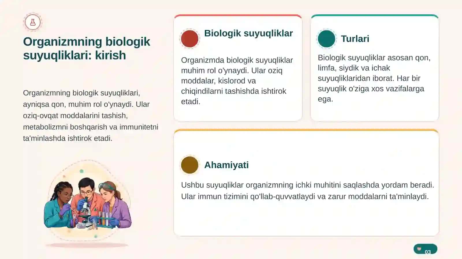 Organizmning biologik suyuqliklari: Qonning fizik va kimyoviy xossalari 3