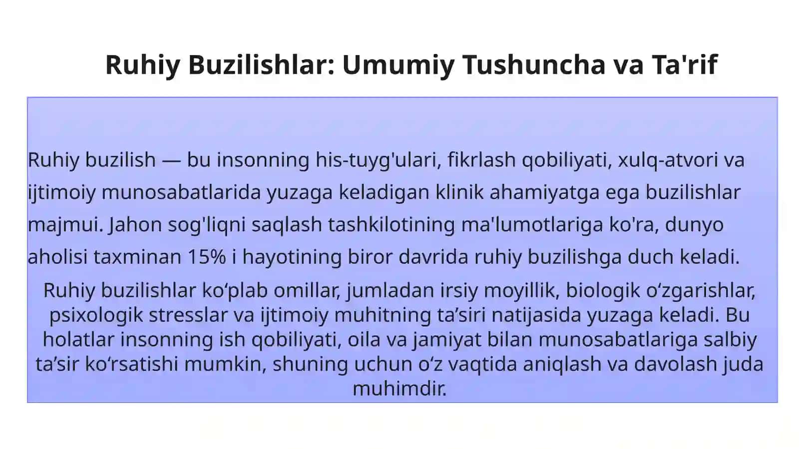 Turli Patologiyalardagi Ruhiy Buzilishlar 3