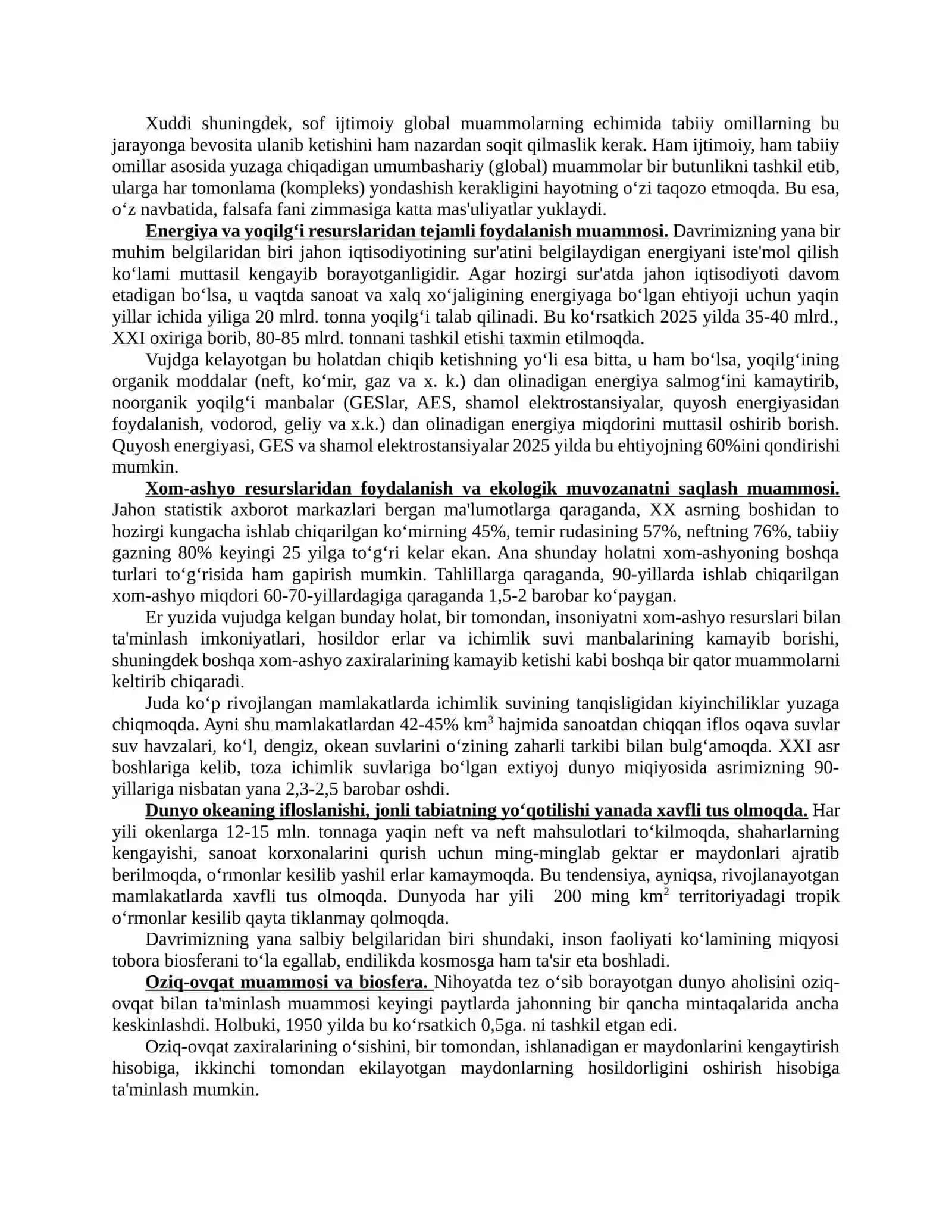 Globallashuv va barqaror taraqqiyot falsafasi 3