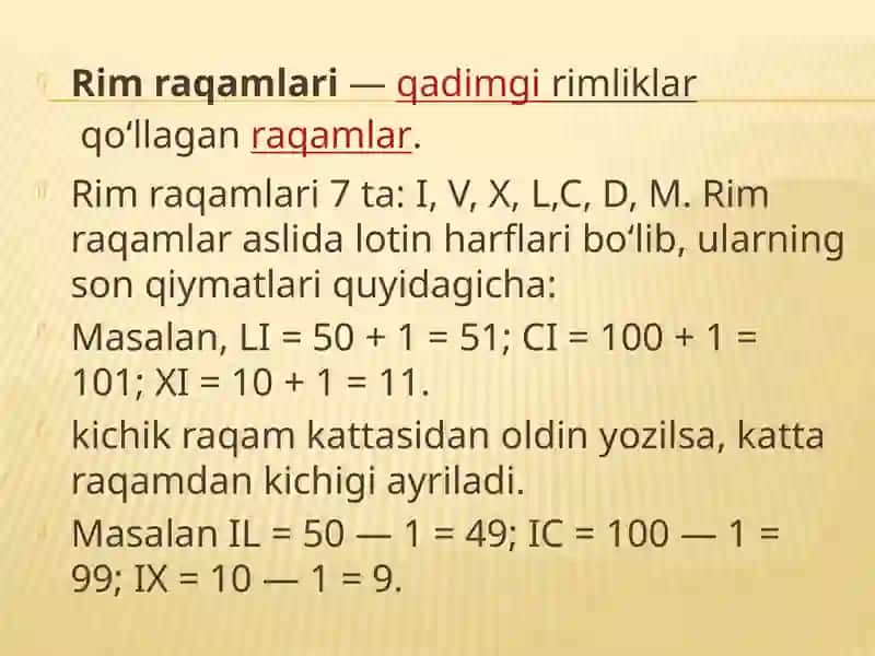 Rim sonlari. Rim kalendari 3