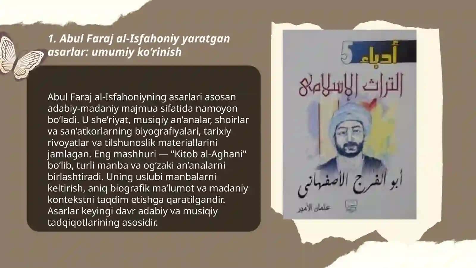 Abul Faraj al-Isfahoniy yaratgan kitoblari 3