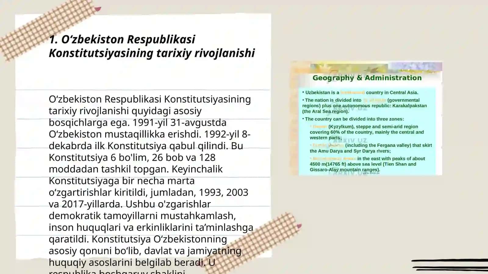 Yangi tahrirdagi Oʻzbekiston Respublikasi Konstitutsiyasining qabul qilinishi zarurati 3