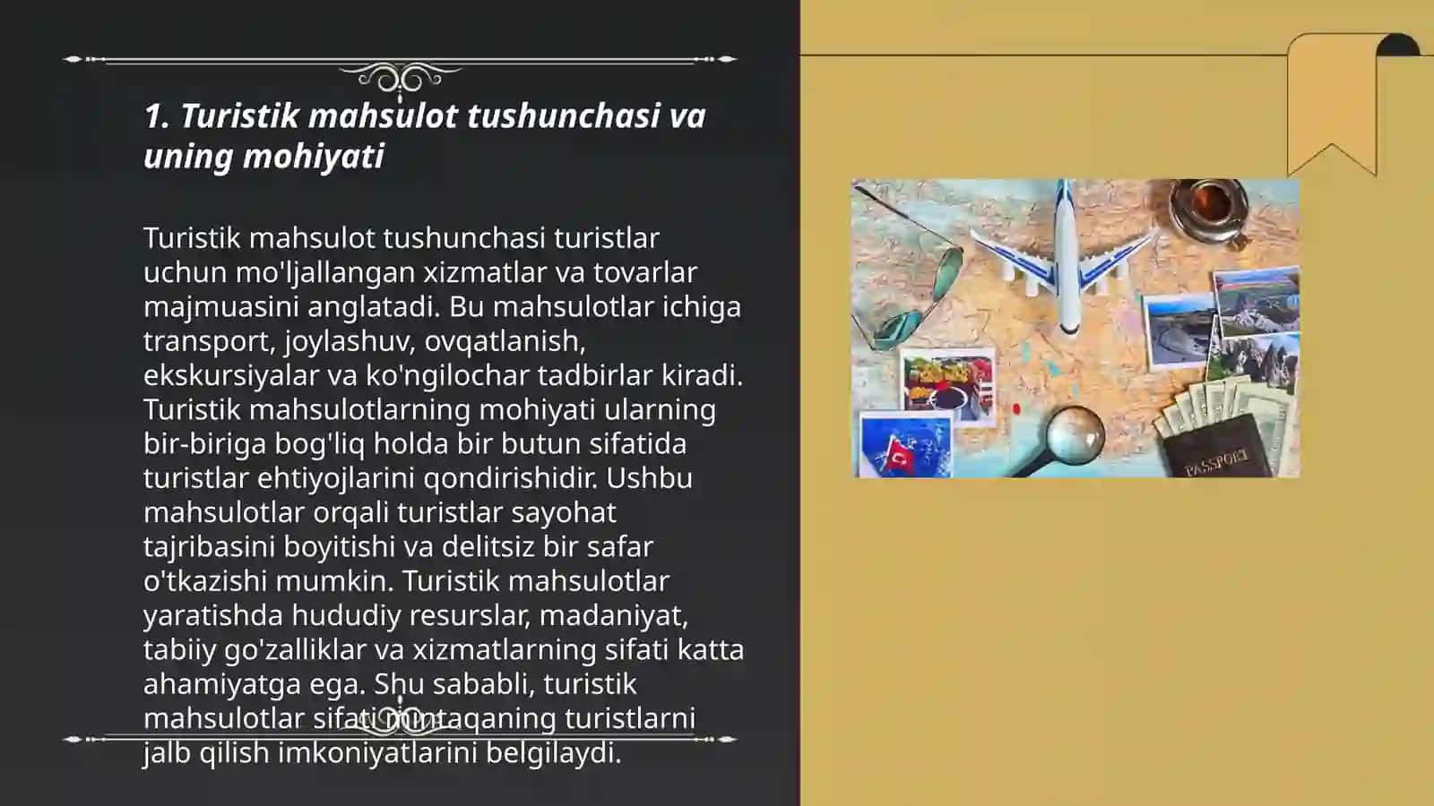 Turistik mahsulotni ishlab chiqishning o‘ziga xos xususiyatlari 3