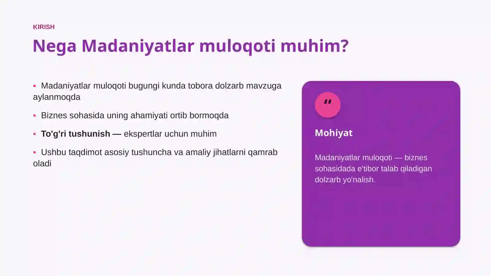 Madaniyatlar muloqoti 3