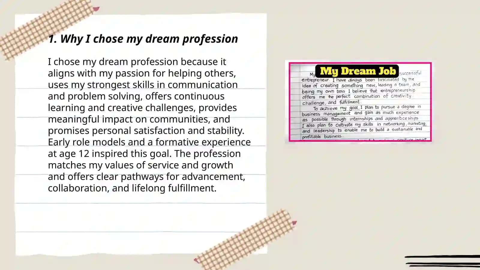 My Dream Profession 3