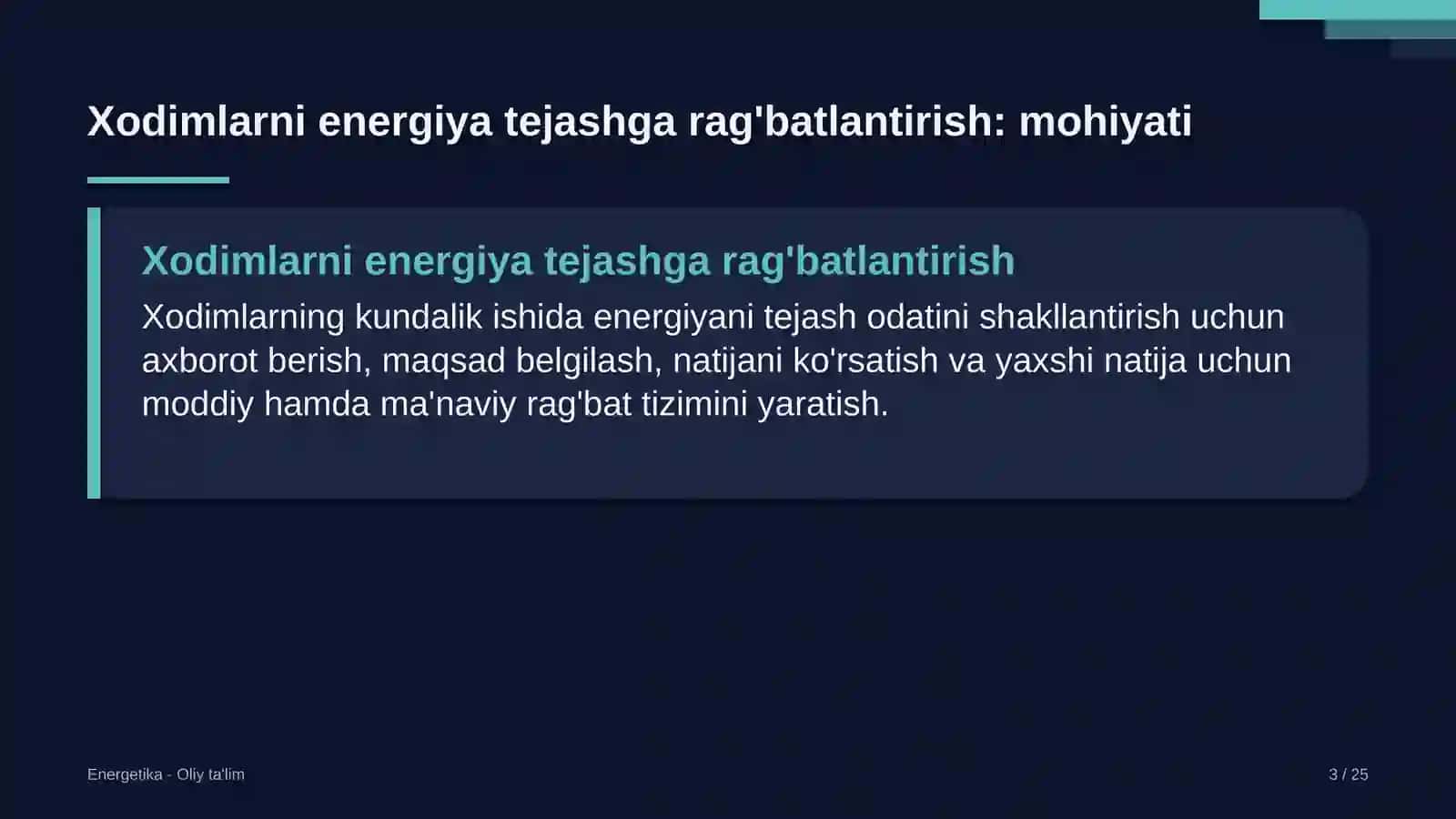 Aeroportlarda xodimlarni energiya tejashga rag'batlantirish 3