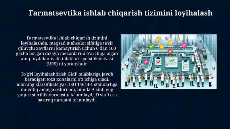 Farmatsevtika ishlab chiqarish tizimini loyihalash 3