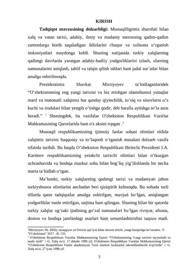 QADIMGI TURKIY BITIKLAR O’RTA OSIYO XALQLARI TARIXI BO’YICHA MUHIM MANBA SIFATIDA 3