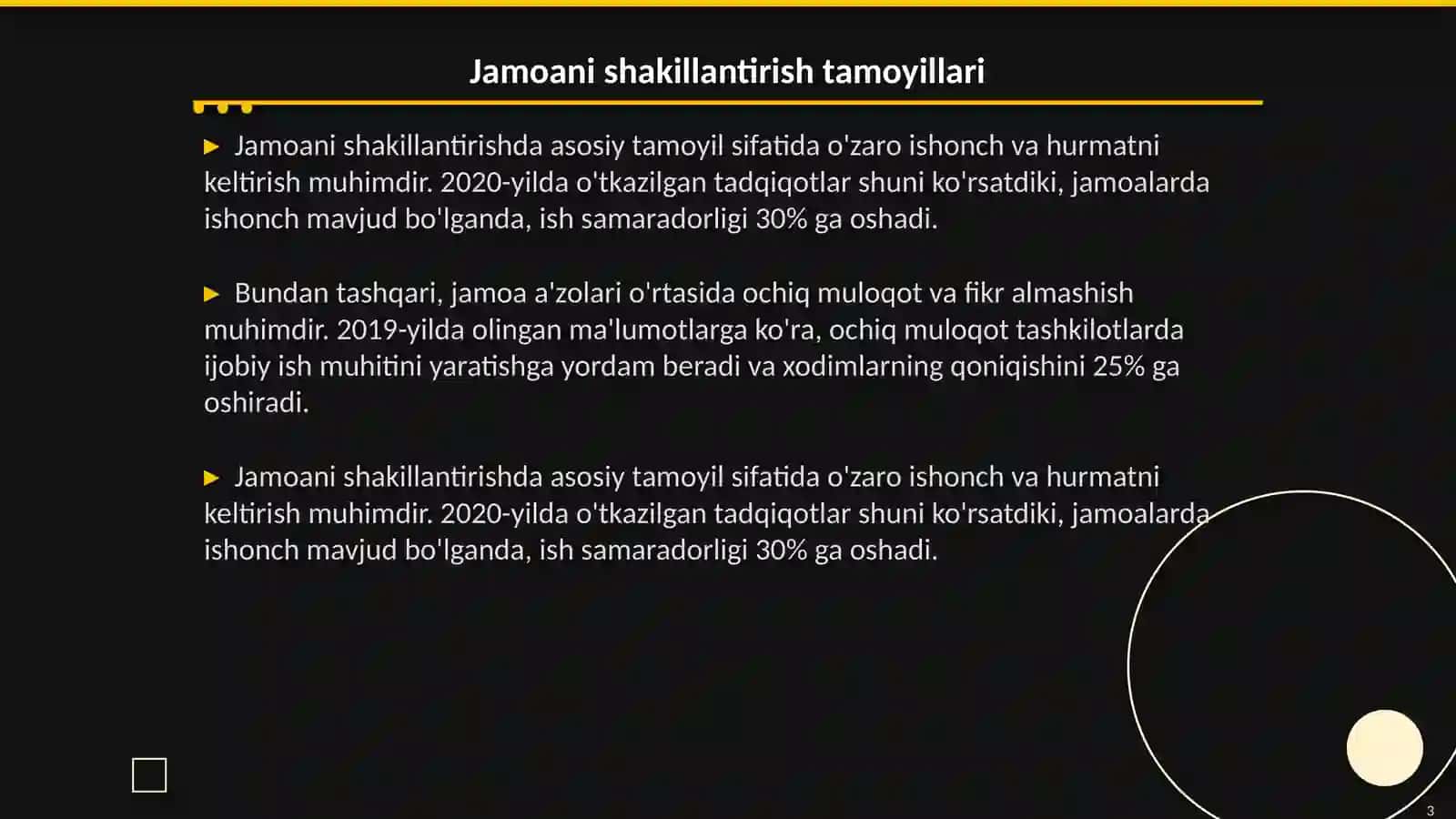 Jamoani shakillantirishning istiqbol rejalari 3