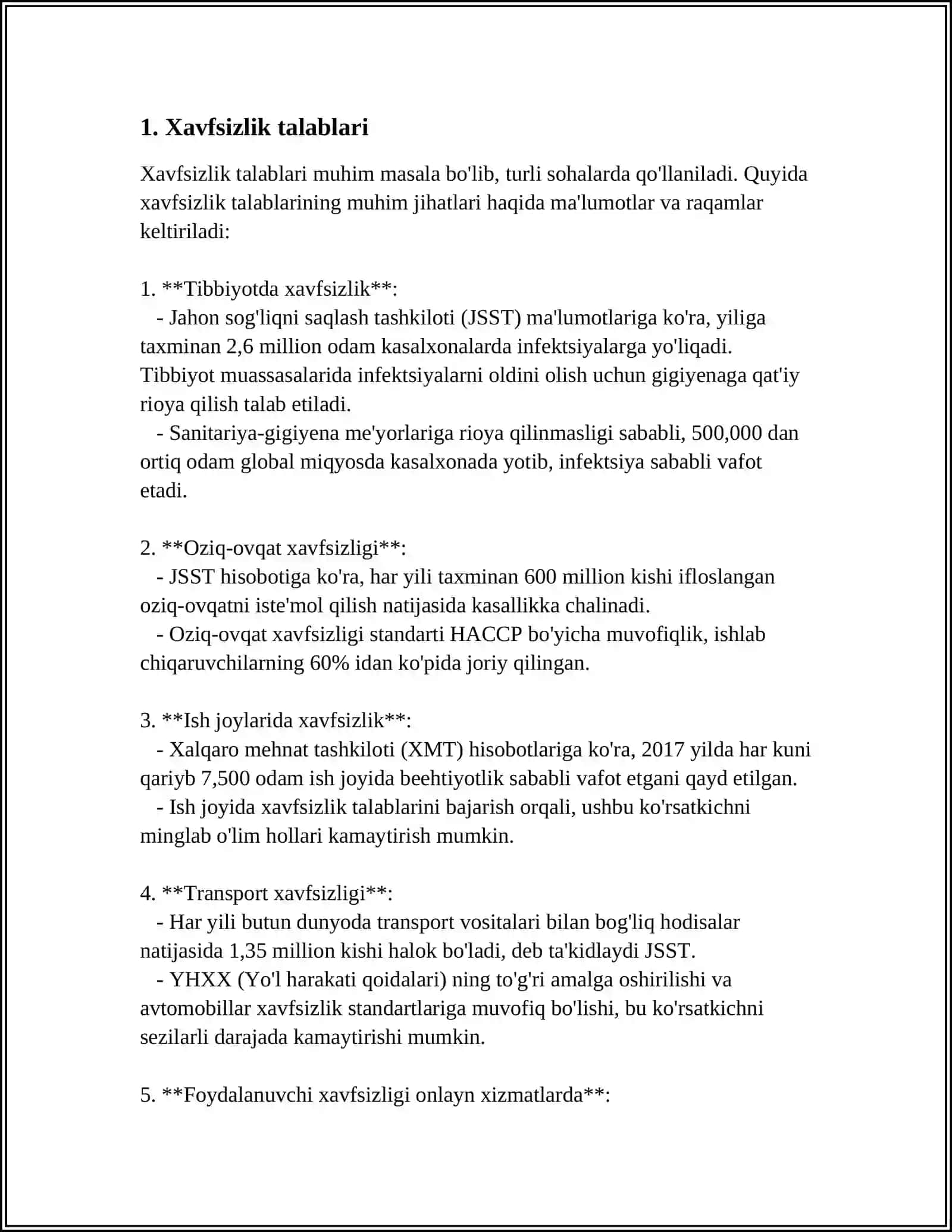 ELEKTR ENERGIYASI SIFATIGA QOʻYILADIGAN TALABLAR 3