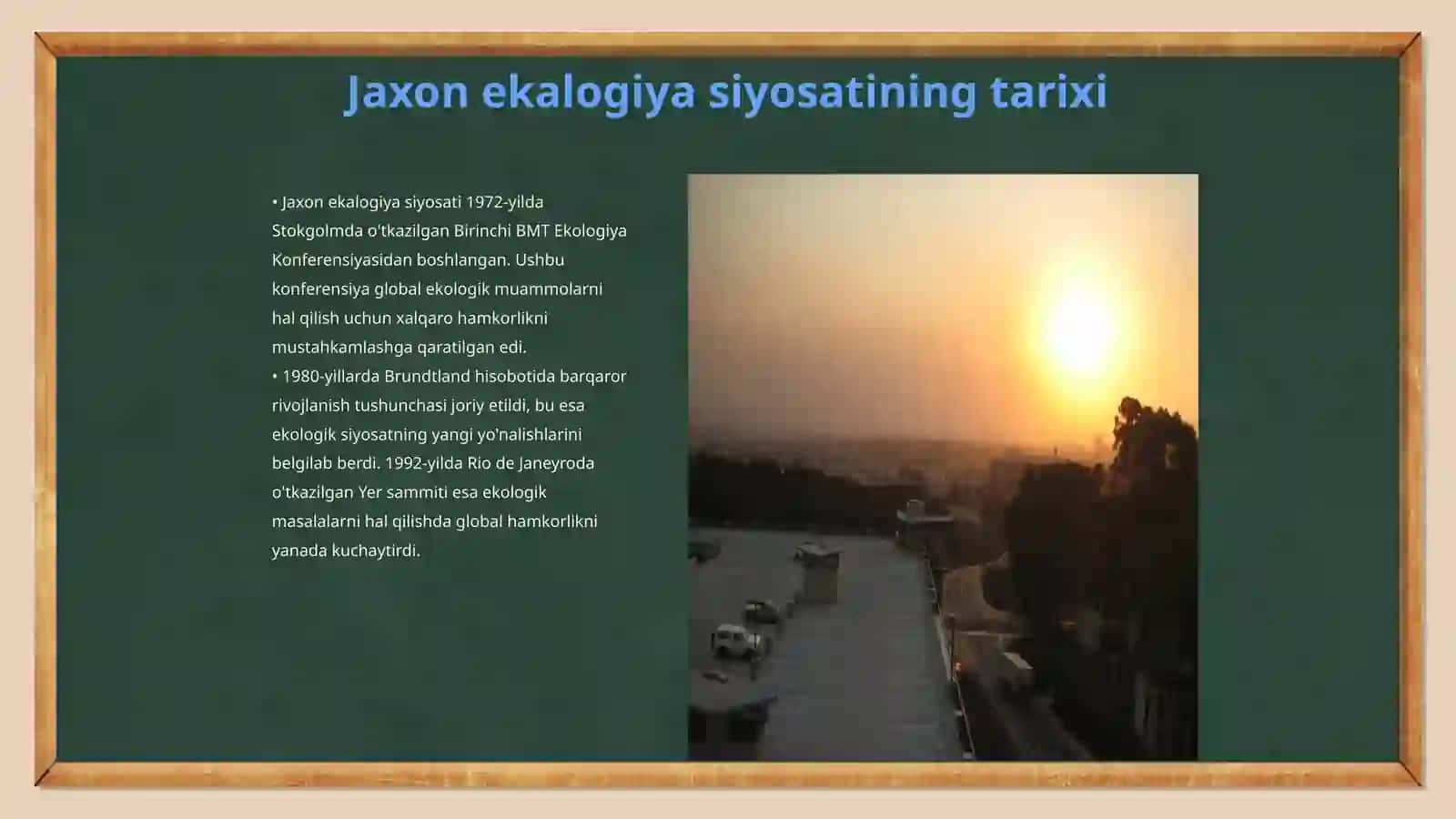 Jaxon ekalogiya siyosatining asosiy yo'nalishlari 3