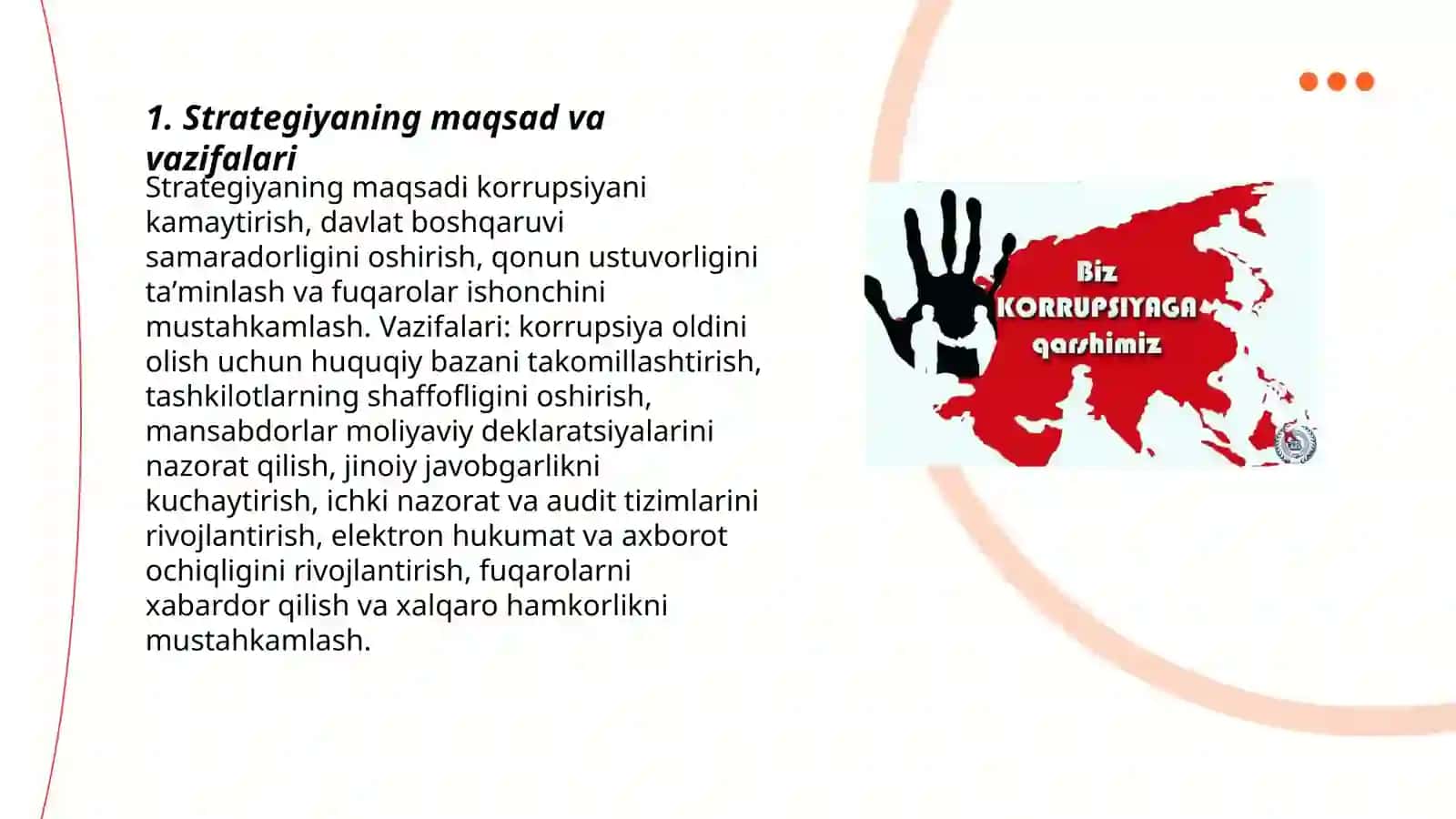 Korrupsiyaga qarshi kurashishning milliy strategiyasi mazmuni 3