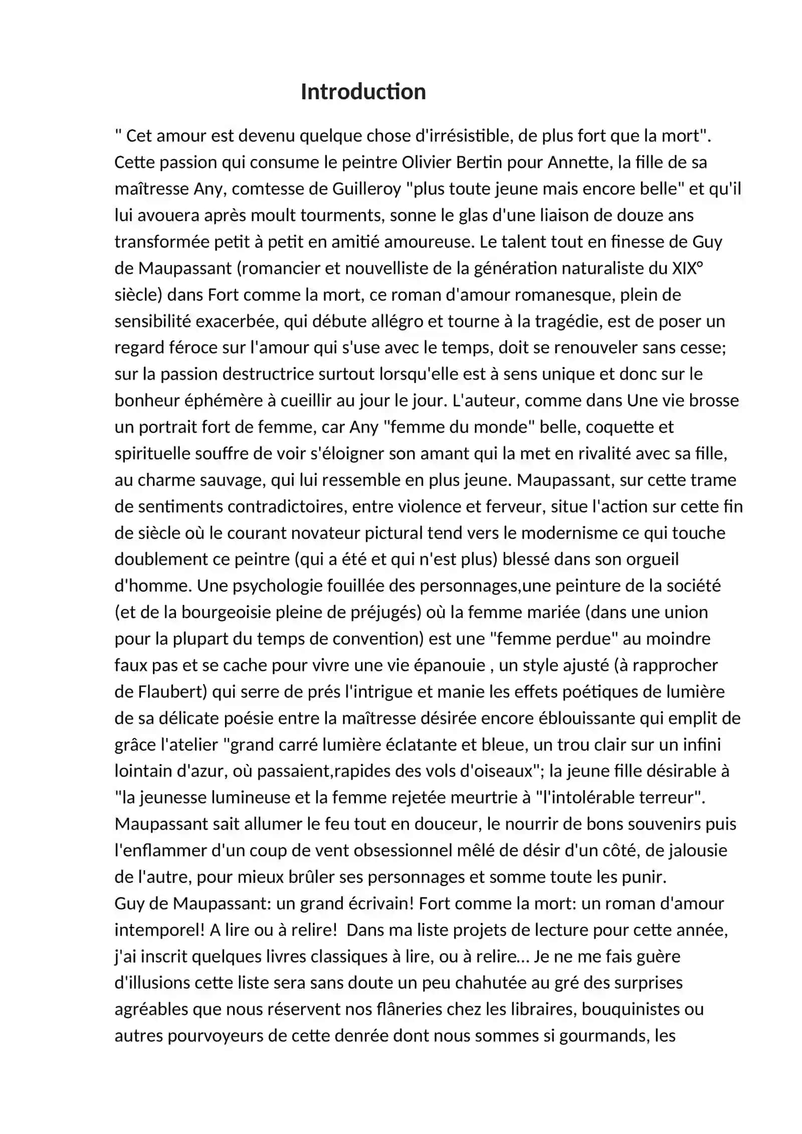 Mavzu: L’idée principale des romans de Guy de Maupassant “La mère sauvage” et “Fort comme la Mort” 3