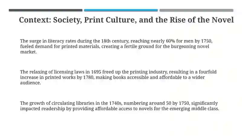 The Rise of the English Novel in the 18th Century 3