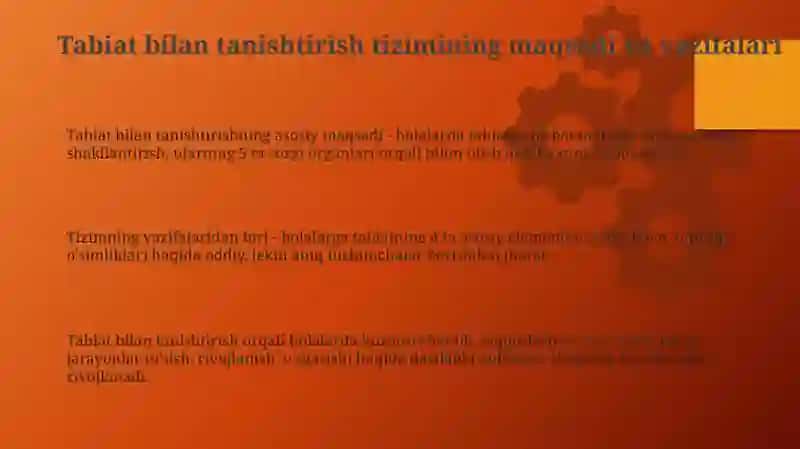 Tabiat bilan tanishtirishga doir ishlar tizimi 3