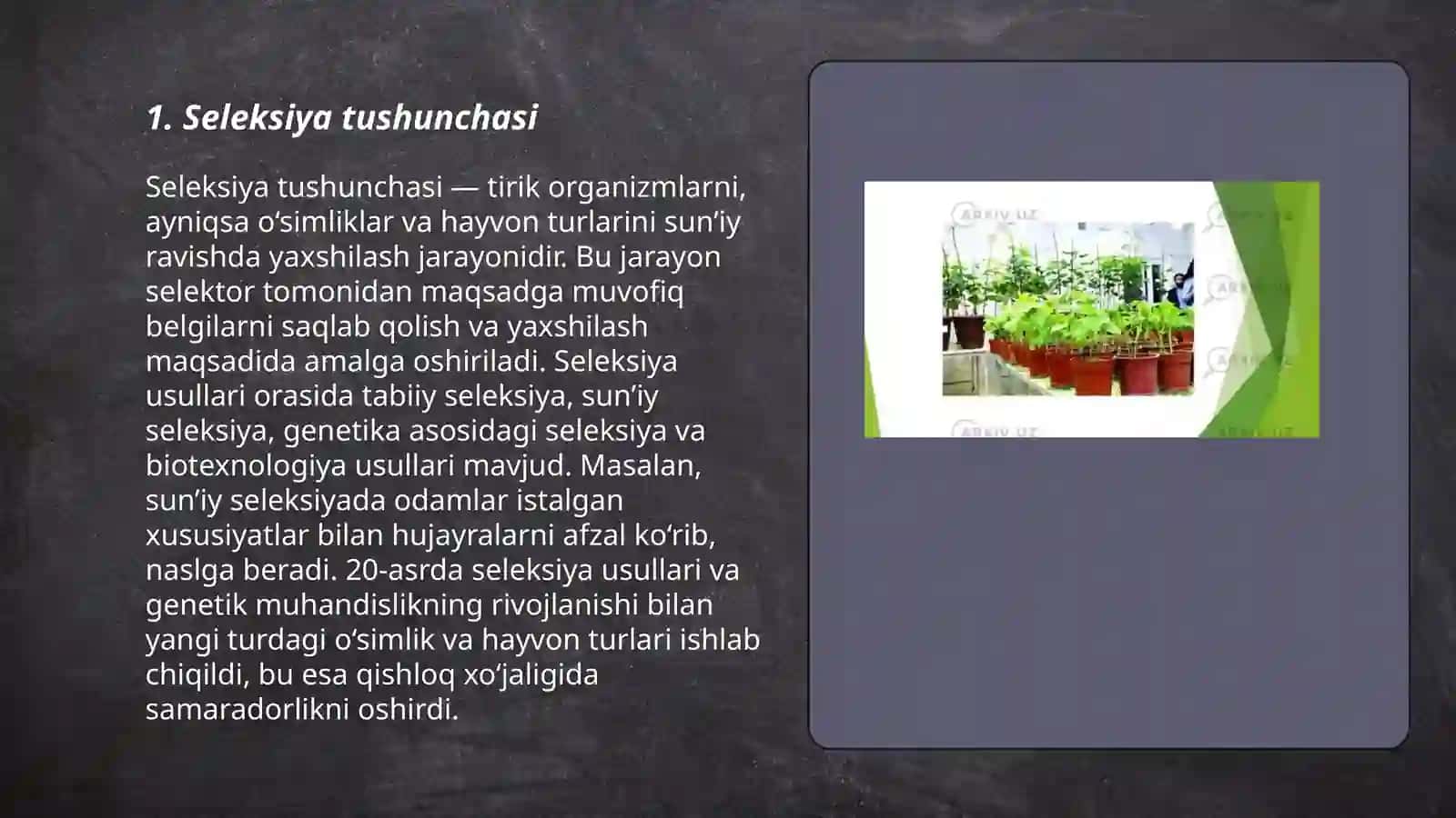 Seleksiya fani haqida tushuncha 3