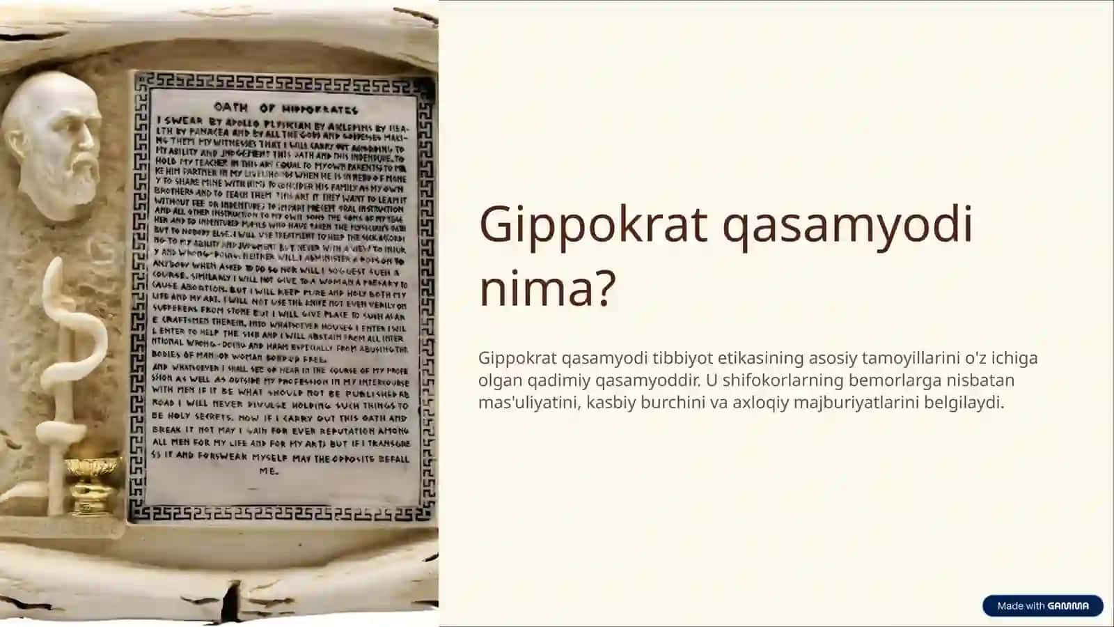 Gippokrat qasamyodi 3