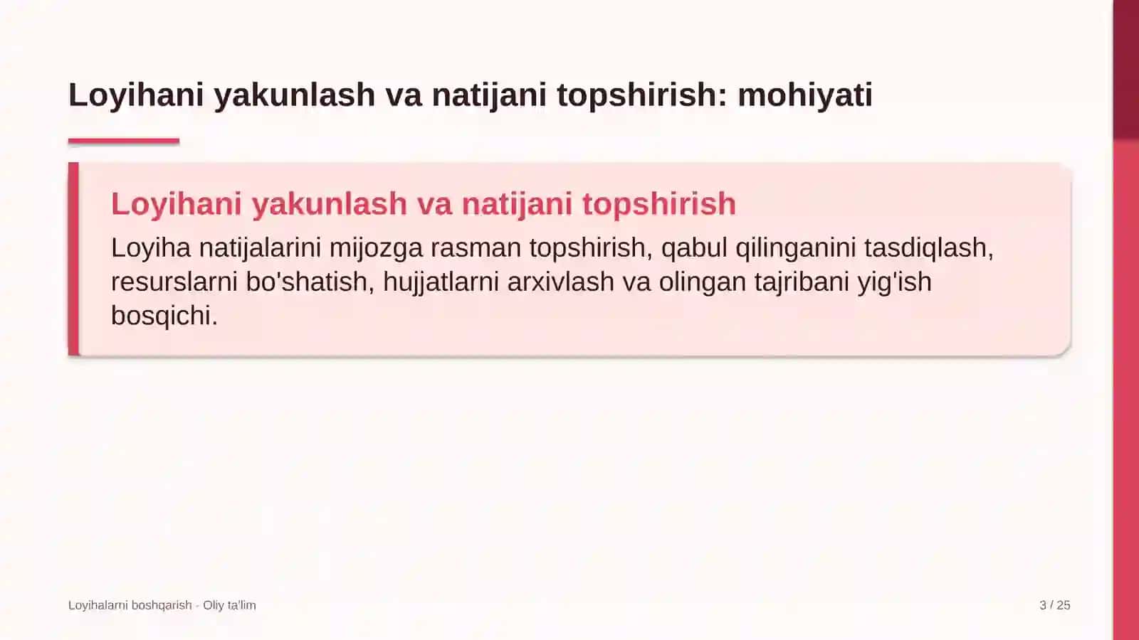 Dizayn studiyalarida loyihani yakunlash va natijalarni topshirish 3