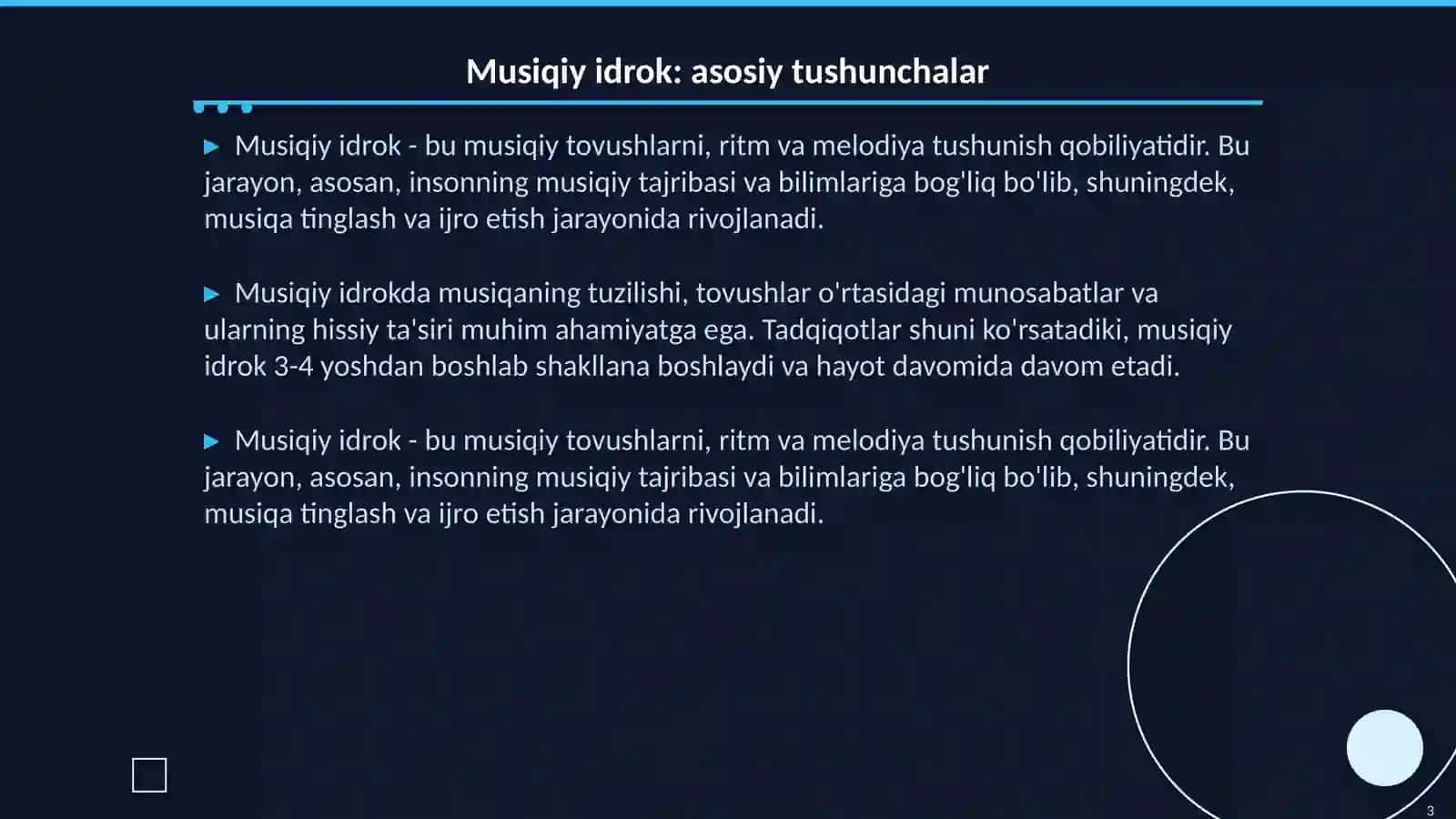 Musiqiy idrok va musiqiy tafakkur 3