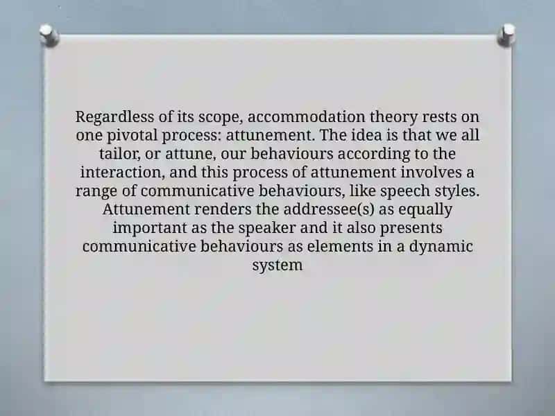Accommodation Theory and Audience Design 3