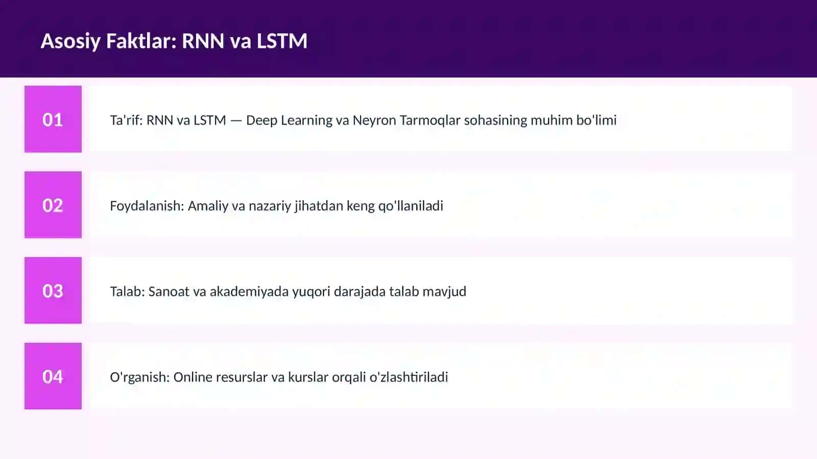 AI | DEEP LEARNING VA NEYRON TARMOQLAR 3