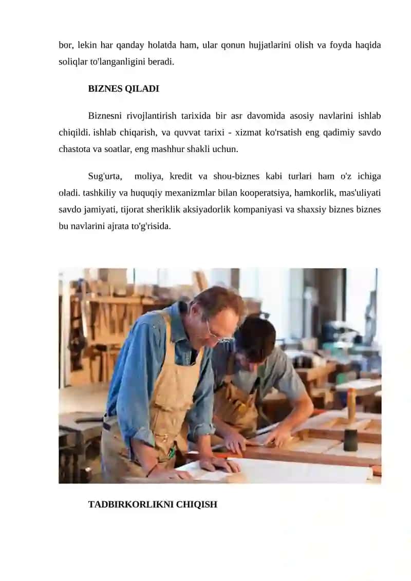 Biznes va uning tarixi 3