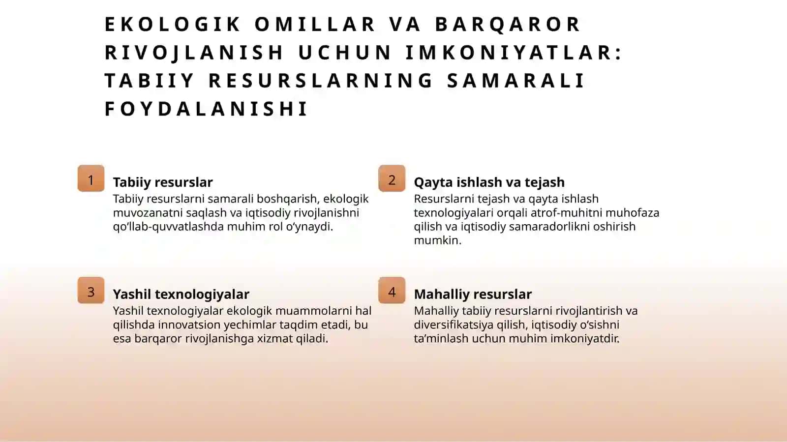 Ekologik va texnologik omillarning tadbirkorlik faoliyatiga ta'siri 3