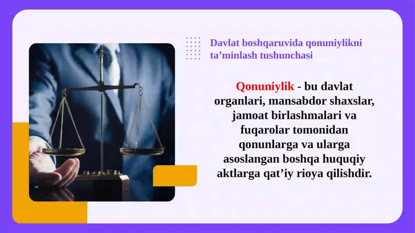 Davlat boshqaruvida qonuniylikni ta’minlash 3