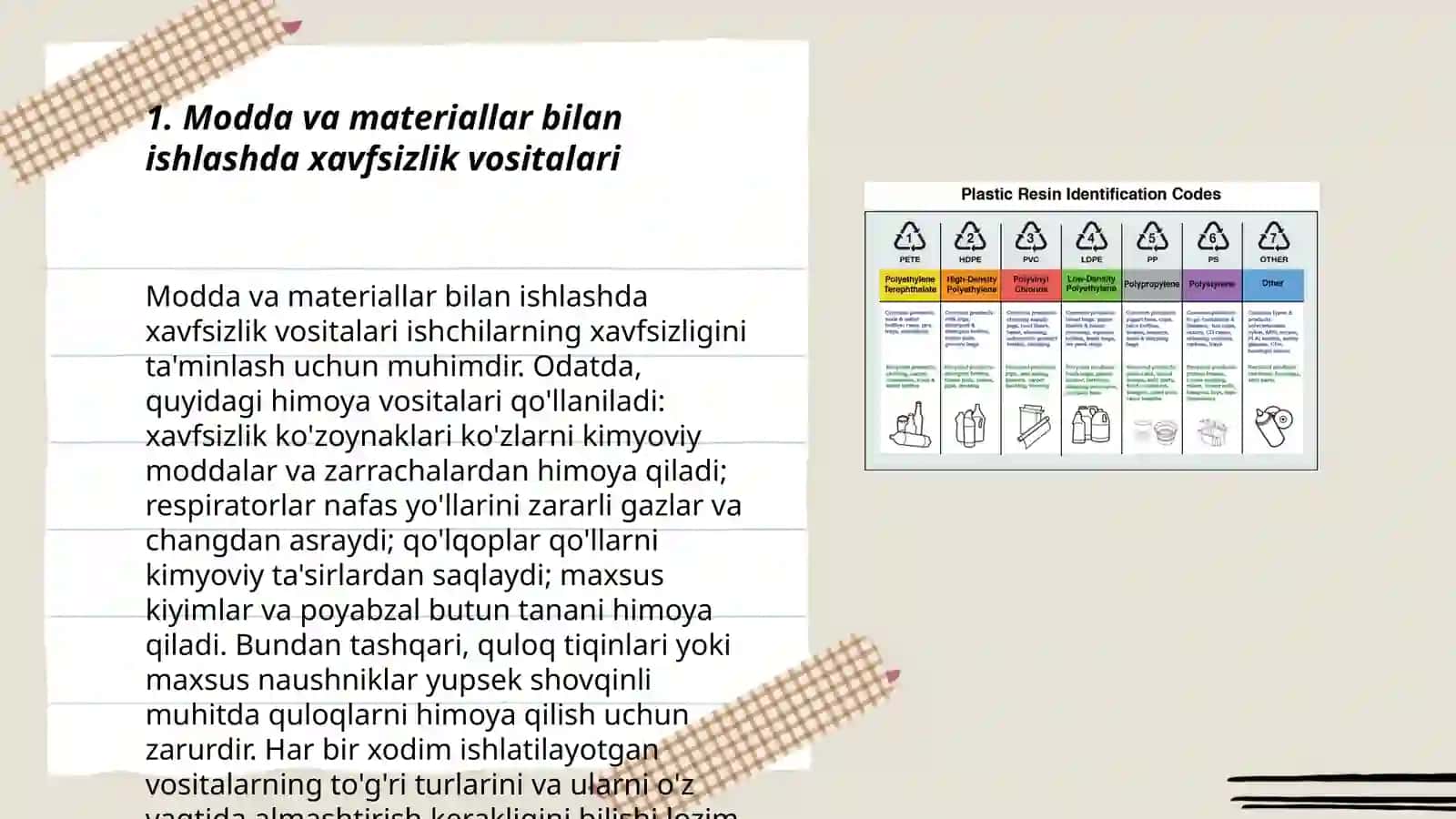 Modda va materiallarning qo‘lanilishida umumiy xavfsizllik talablari 3