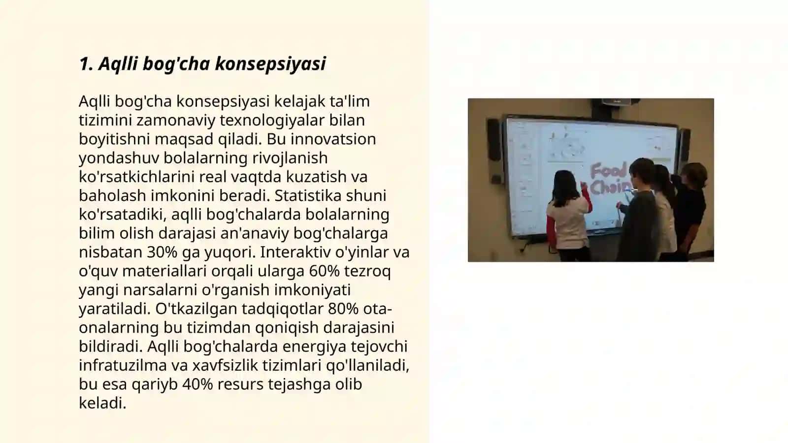 Aqlli bog'cha- o'zini o'zi boshqaruvchi interaktiv makon 3