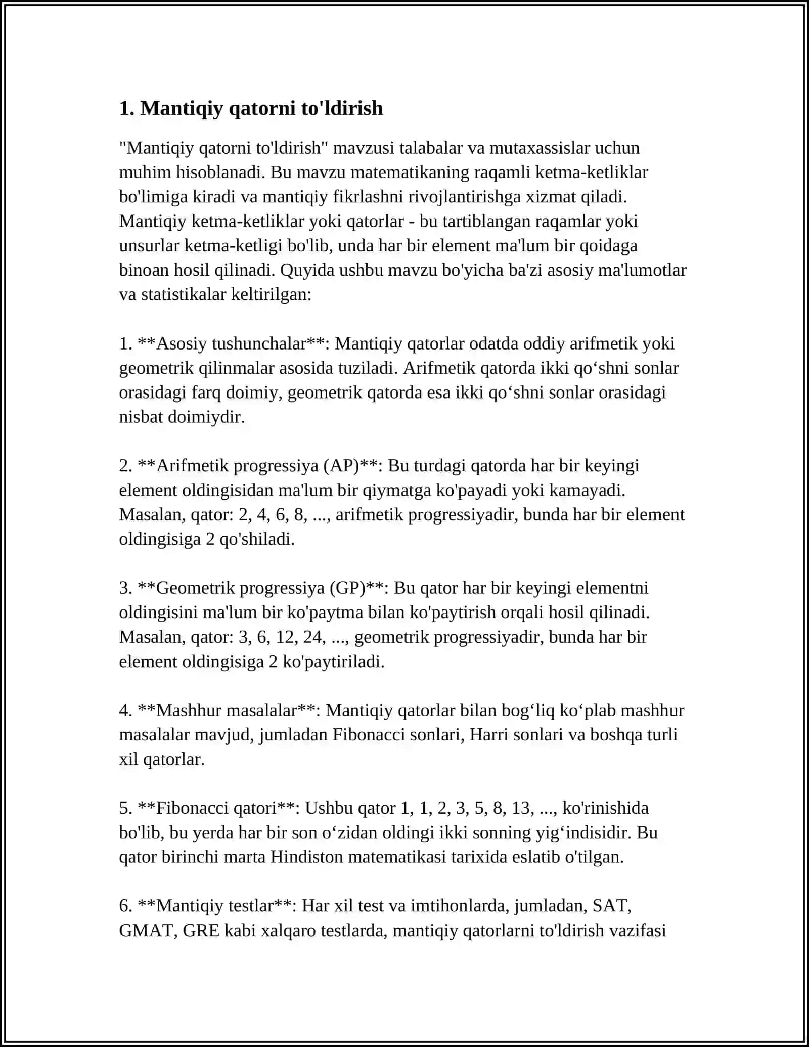 MANTIQIY FIKRLASHGA OID MASALALAR USTIDA ISHLASH (2-SINF) 3