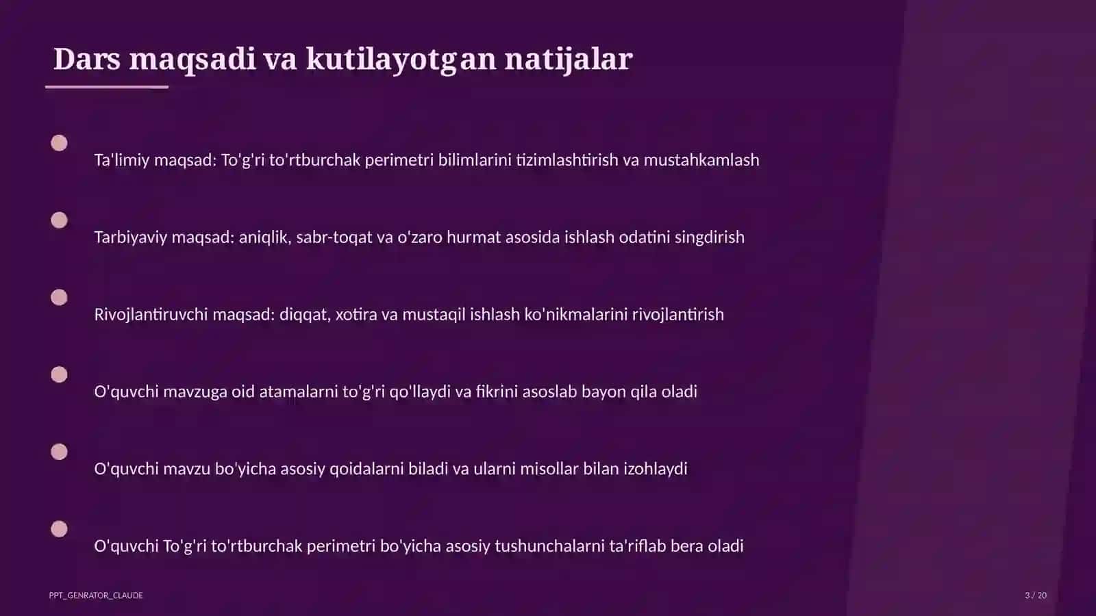 To'g'ri to'rtburchak perimetri (2-sinf) 3