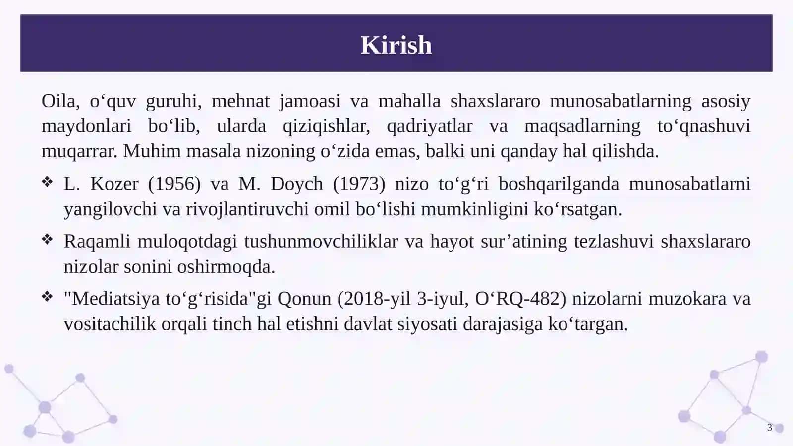 Shaxslararo munosabatlarda vujudga kelgan nizolarni bartaraf etish usullari 3