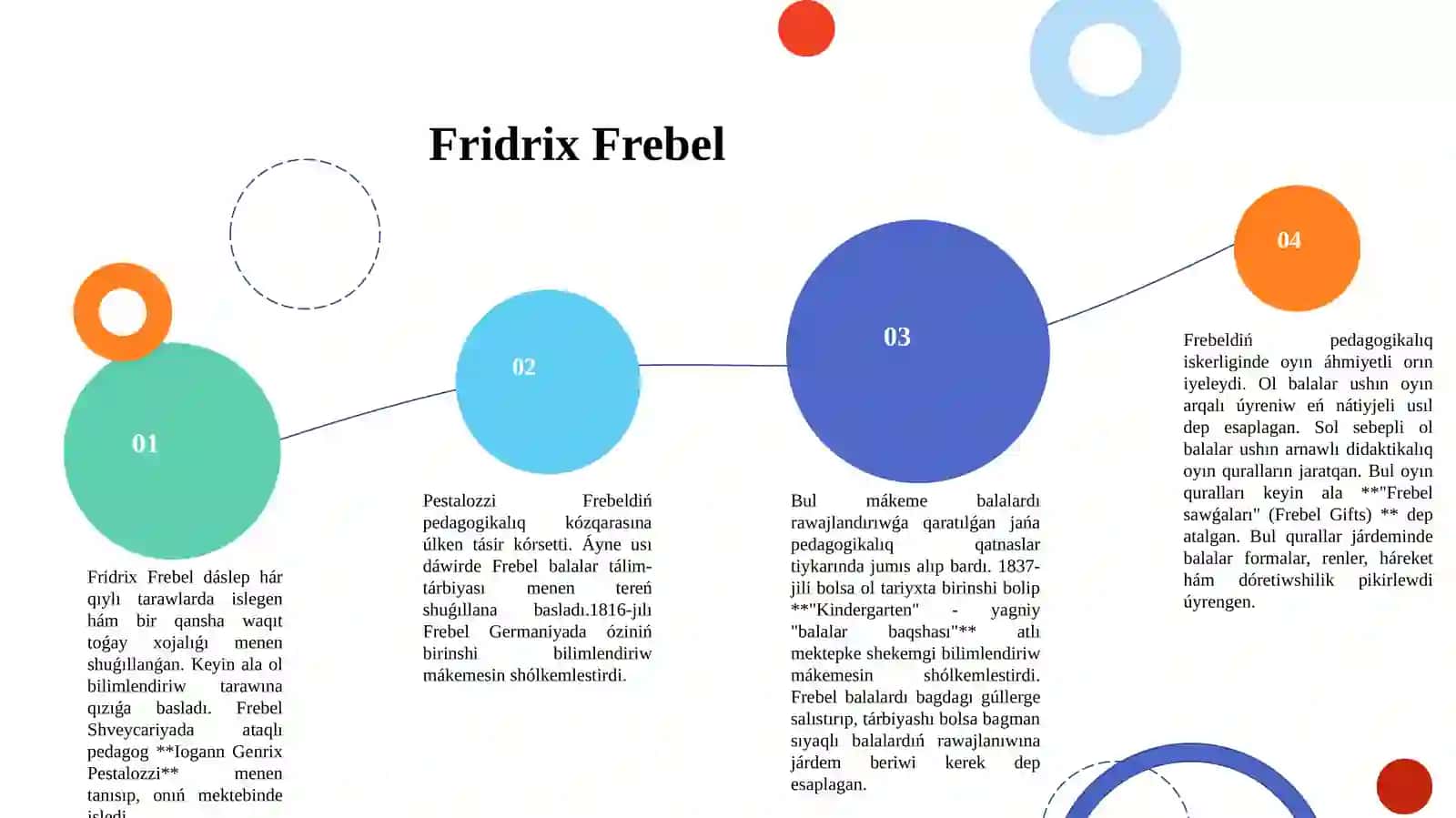 Fredrix Frebeldiń pedagogikalıq sisteması 3