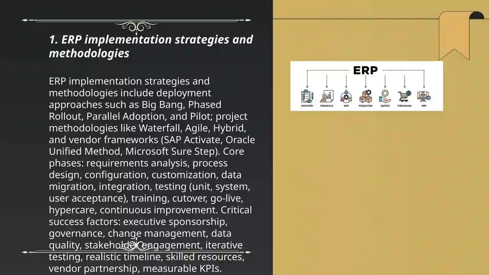ERP implementation strategies and methodologies 3
