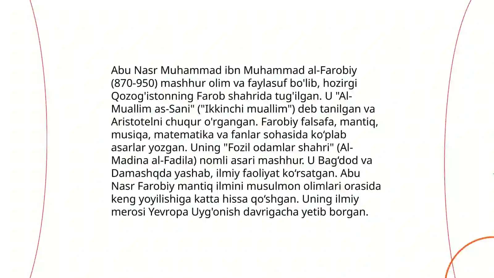 Abu Nasr Forobiy va uning buyuk asarlari 3