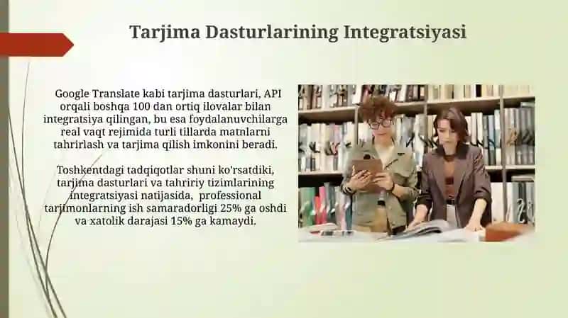 Tarjima Dasturlarining Integratsiyasi 3